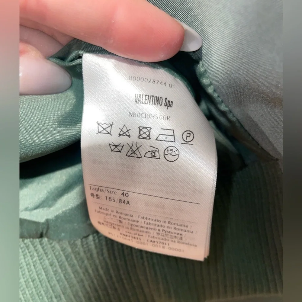 RED Valentino Satin Faille Cropped Bomber Jacket ✨ Size Small / IT 40 - Picture 8 of 12